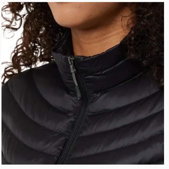 NWT 32 Degrees Heat Ultra Lightweight Down Packable Coat Jacket Black Sz L - Picture 5 of 14